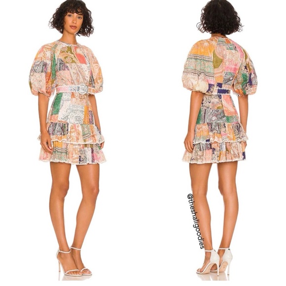 Zimmermann Anneke Ruffle Hem Mini Dress - Picture 3 of 5